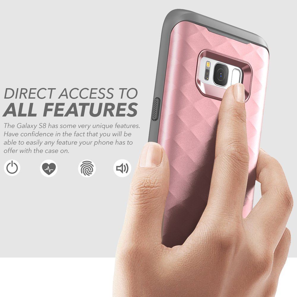 Samsung Galaxy S8 Plus Case, Clayco [Hera Series] Full-Body Rugged Case With Built-In Screen Protector For Samsung Galaxy S8 Plu