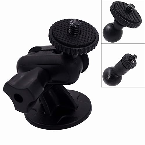 Isaddle Ch01C 1/4'' Thread Camera Mount Holder Mini Adhesive 16Mm Base   Dash Cam Permanent Tripod Windshield/Dashboard Mount Ho