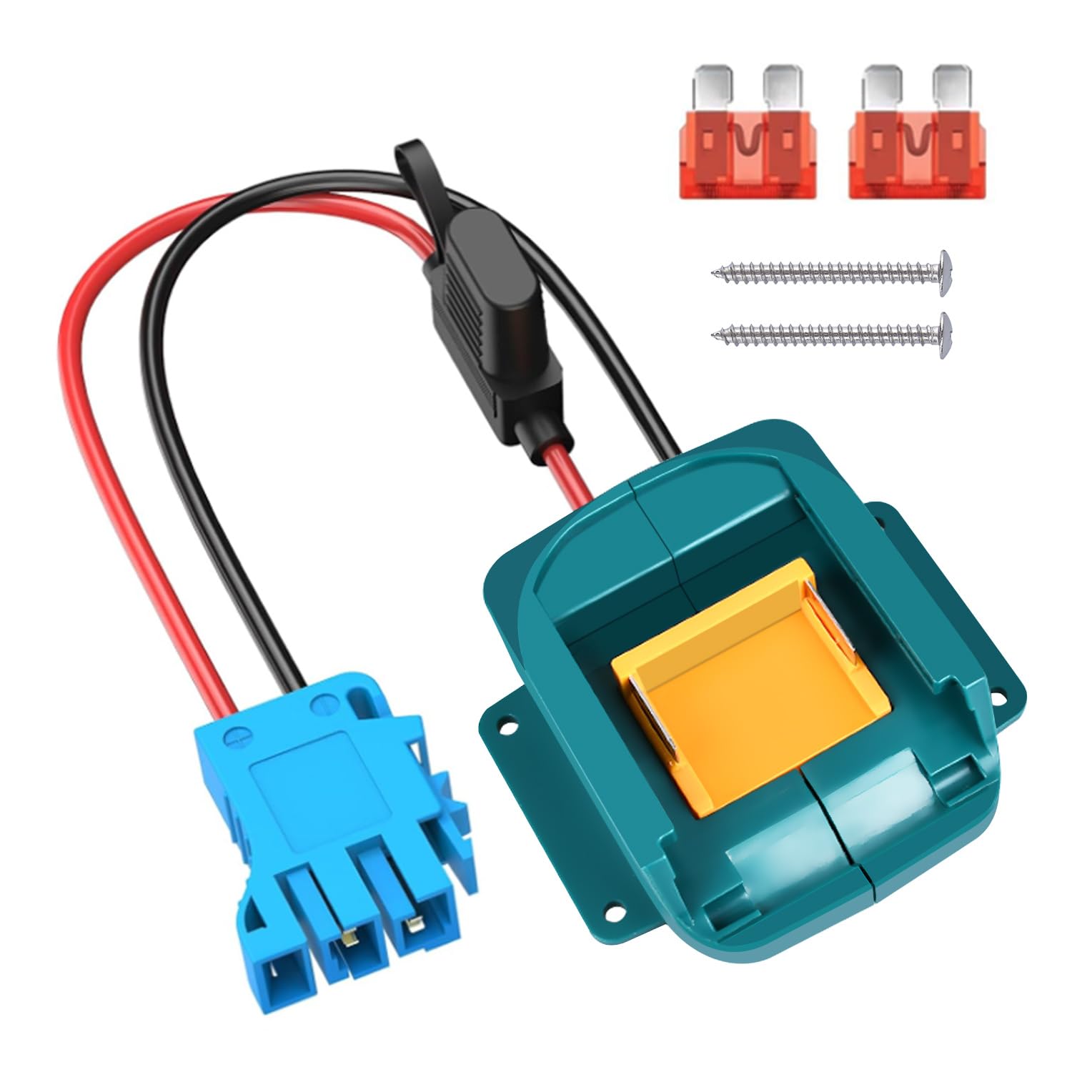 For Power Wheel Adapter For Makita 18V Lxt Battery With Wire Harness Connector And Fuse Holder Compatible For Peg Perego 12 Volt