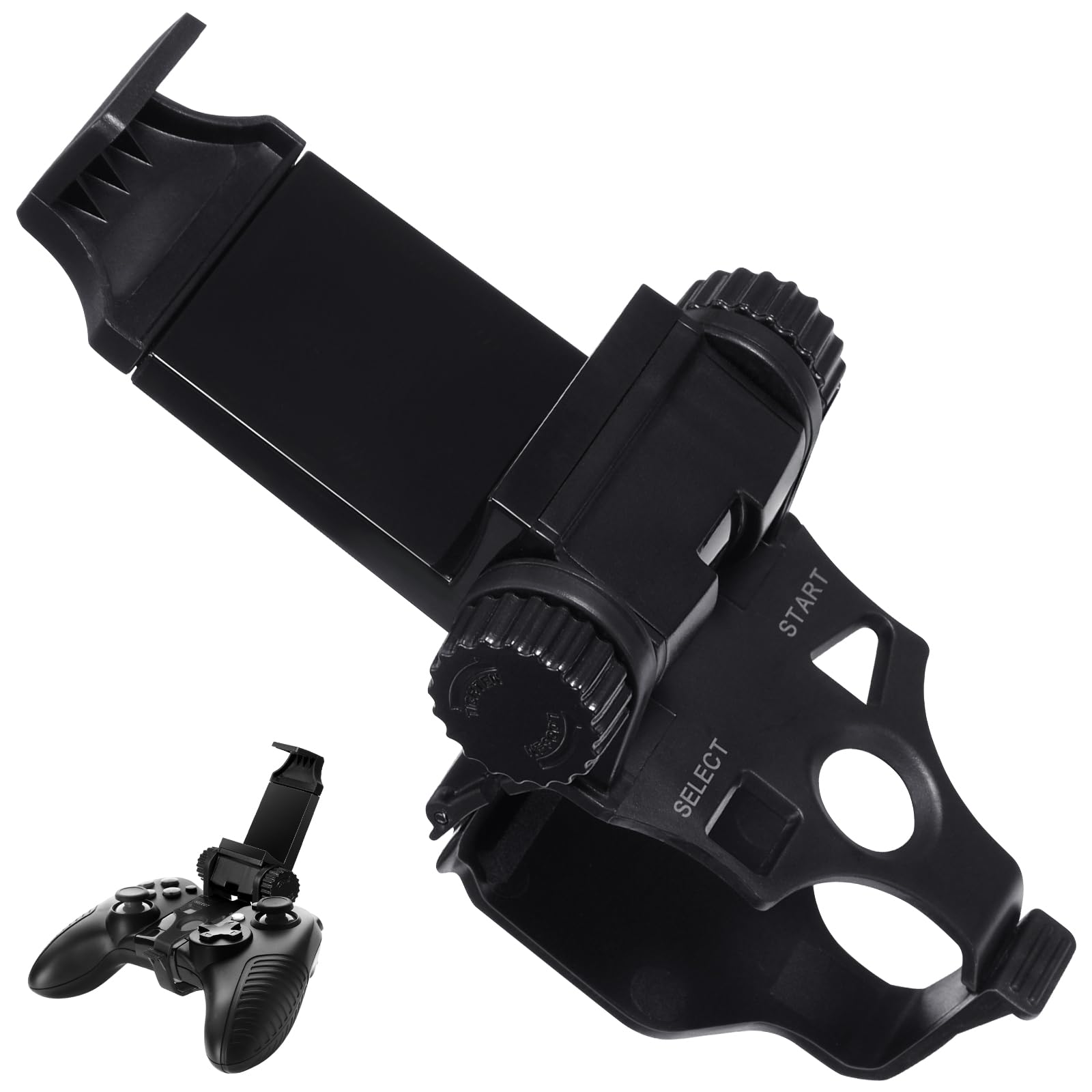 Gadpiparty Game Controller Bracket Holder Phone Stand Clamp for Controller Black Abs Material