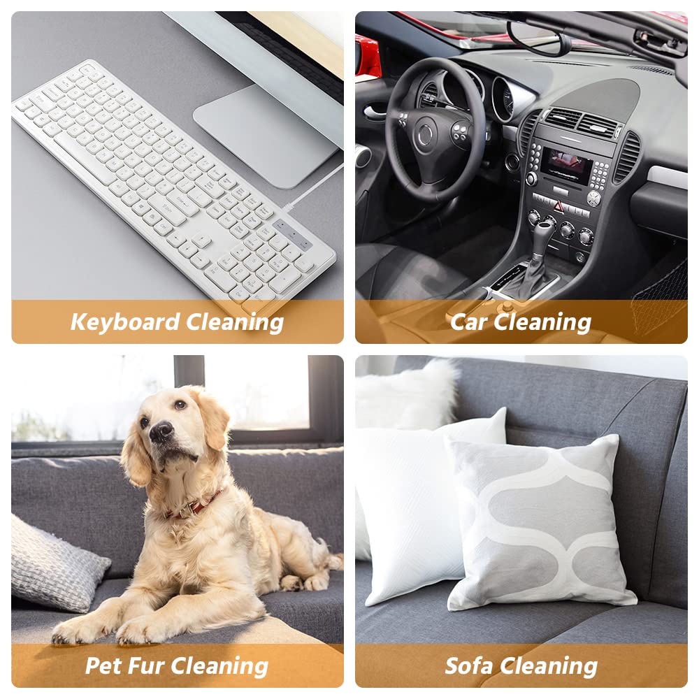 Yksinx Mini Handheld Vacuum Cordless, Keyboard Vacuum Cleaner, Rechargeable Computer Cleaner For Cleaning Small Areas