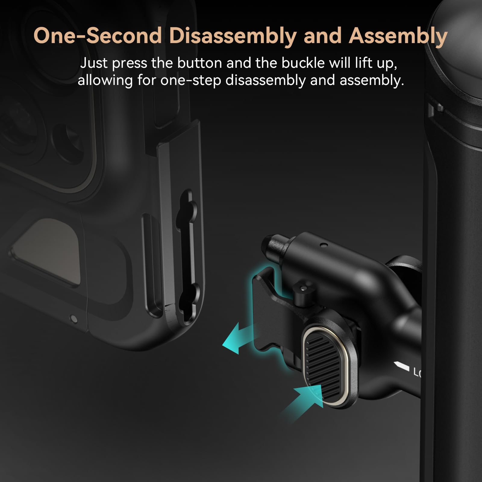 Smallrig Quick Release Side Handle For Smallrig Universal Quick Release Mobile Phone Cage 4299 And Smallrig Cage For Iphone 15 S