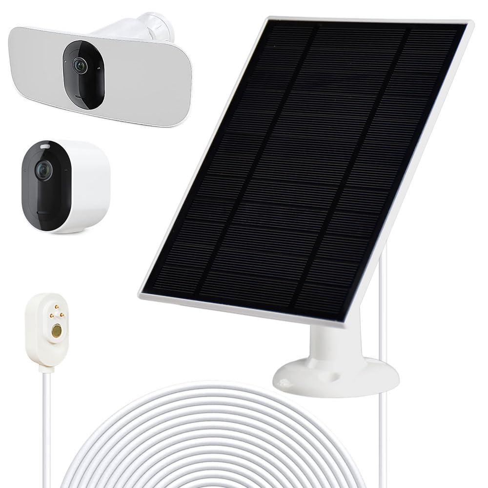 Karotto Solar Panel Charger For Arlo Pro 5S 2K, Pro 4, Pro 3, Floodlight, Ultra 2, And Ultra Cameras Security Camera System  1Pa