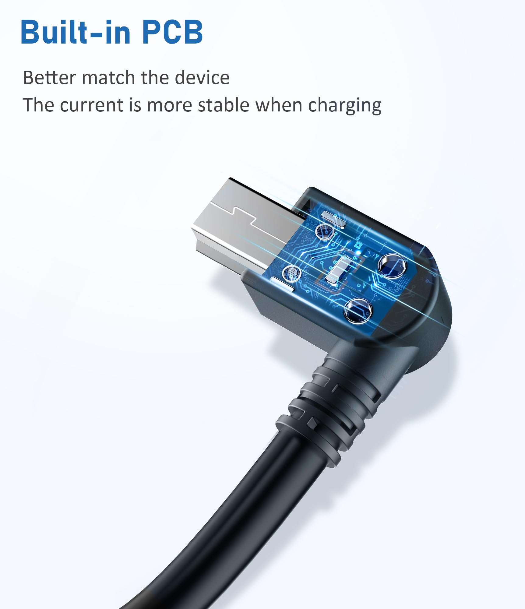 Yqmajim Gps Dash Cam Power Cable,(10Ft Mini Usb) Pure Copper Thicker 90 Degree Mini Usb Charger Cable For Garmin Gps, Mirror Cam