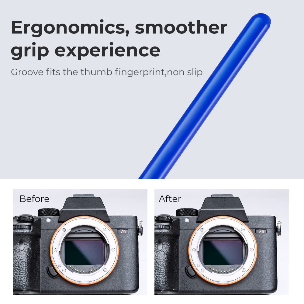 K&F Concept 20 Pack Full Frame Sensors Cleaning Swabs, Dslr Slr Digital Camera Dry Ccd Cmos Clean Swabs Compatible With Nikon So