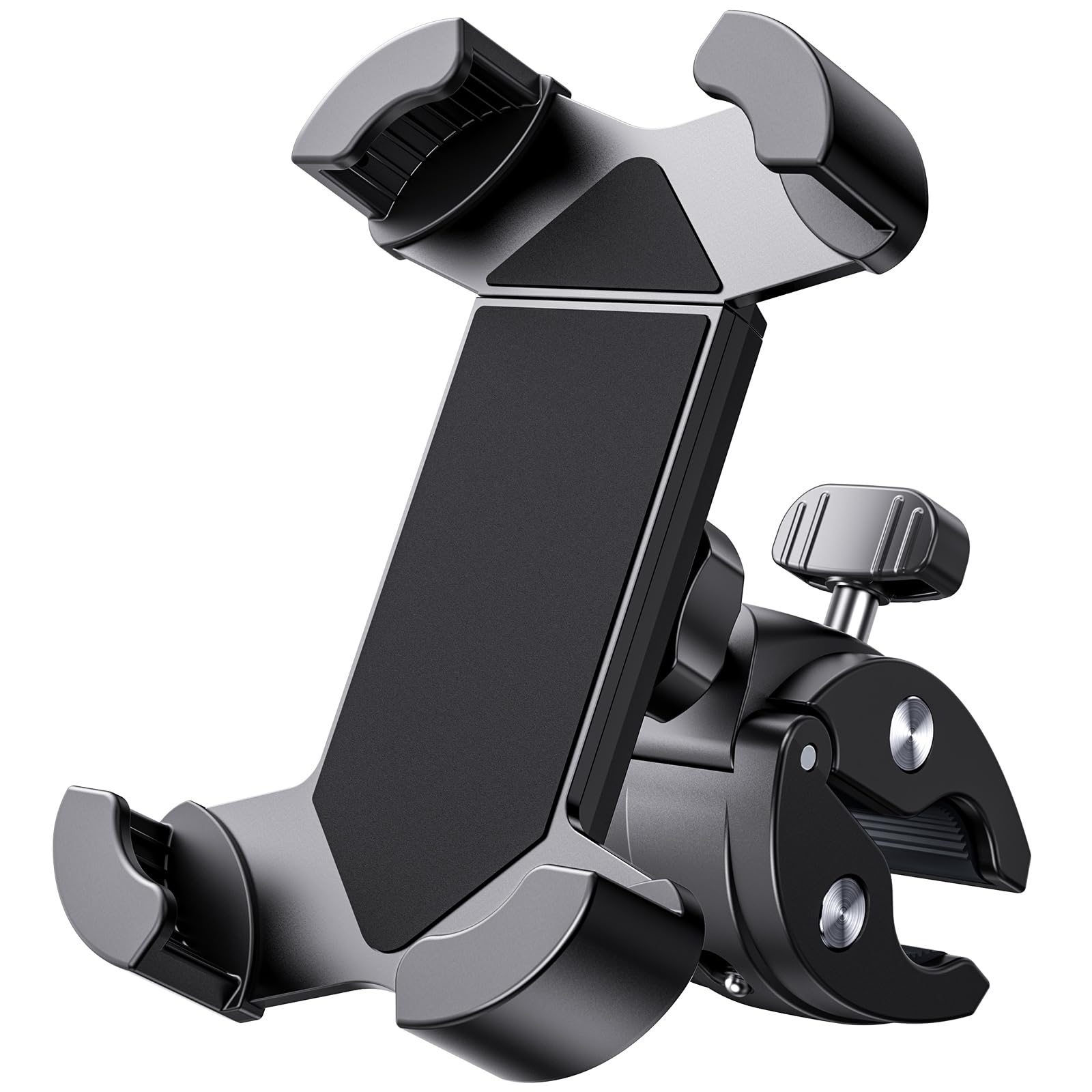 Uniwit Universal Bike Phone Mount,Motorcycle Phone Holder Sturdy And Secure,One Hand Operation,360Rotation,Security Lock,Compati