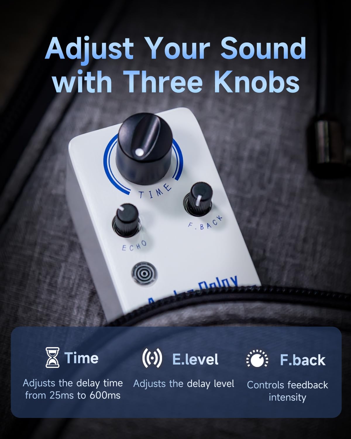 Flamma Fc17 Analog Delay Pedal Vintage Delay Effects Electric Guitar Pedal True Bypass