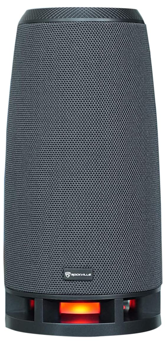 Rockville Rockship 50 Watt Portable Bluetooth Speaker W/Led Lights+Radio/Usb/Aux