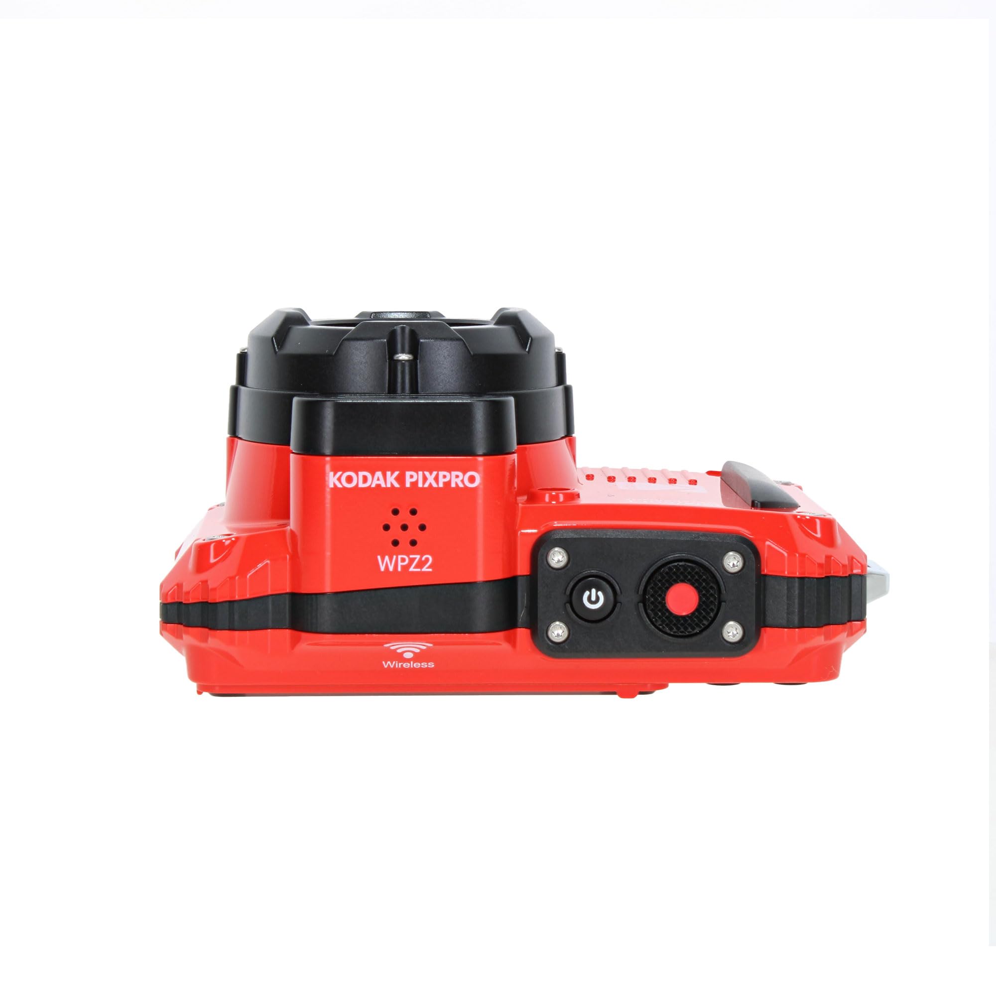 Kodak Pixpro Wpz2 Rugged Waterproof Shockproof Dustproof Wifi Digital Vlogging Camera 16Mp (Red) Bundle With 64Gb Memory Card +