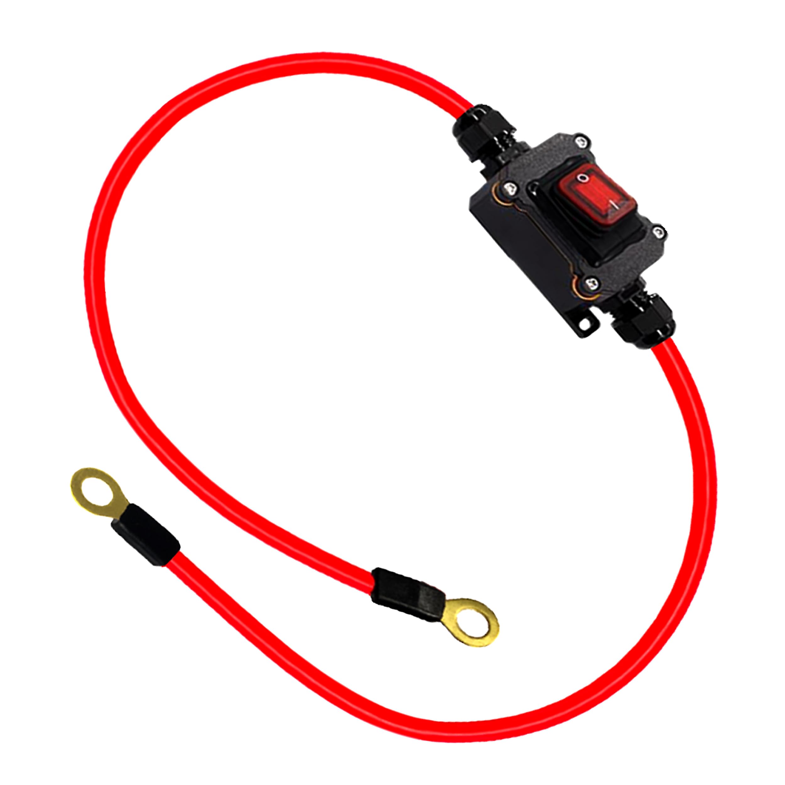 Rptcotu Dc12V Inline Wire Switch Dc12 24V Dpst Dual Side Wiring Switch 20A Ip67 With On/Off Quick Connect/Disconnect Switch With