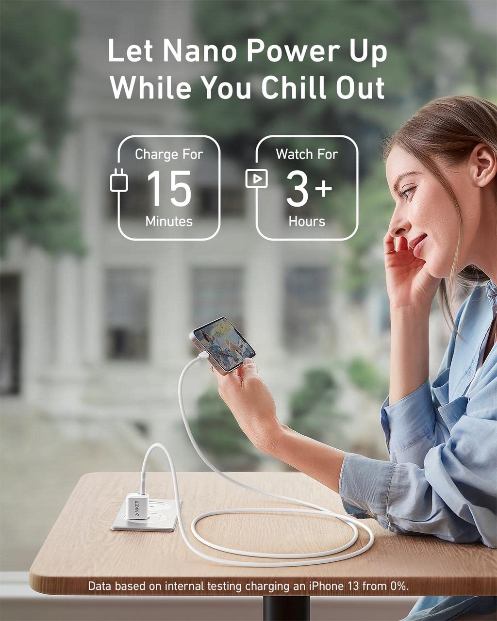 Usb C Charger Block 20W, Anker 511 Charger ( Nano ), Piq 3.0 Durable Compact Fast Charger With 6Ft Usb C To Lightning Cable (Mfi