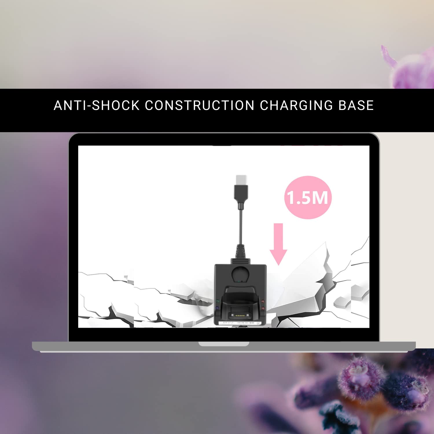 Posunitech Bluetooth Charging Cradle Charging Base Charging Dock For 1D/2D Imager Mini Pocket Barcode Scanner Warehouse Pickup B