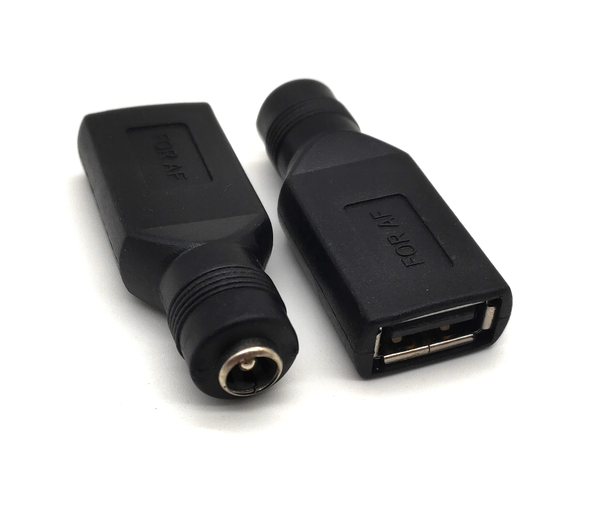 Traovien Usb A To Dc Power Adapter, 2Pcs   Female 5.5X2.1Mm Connectors For Laptop Charging