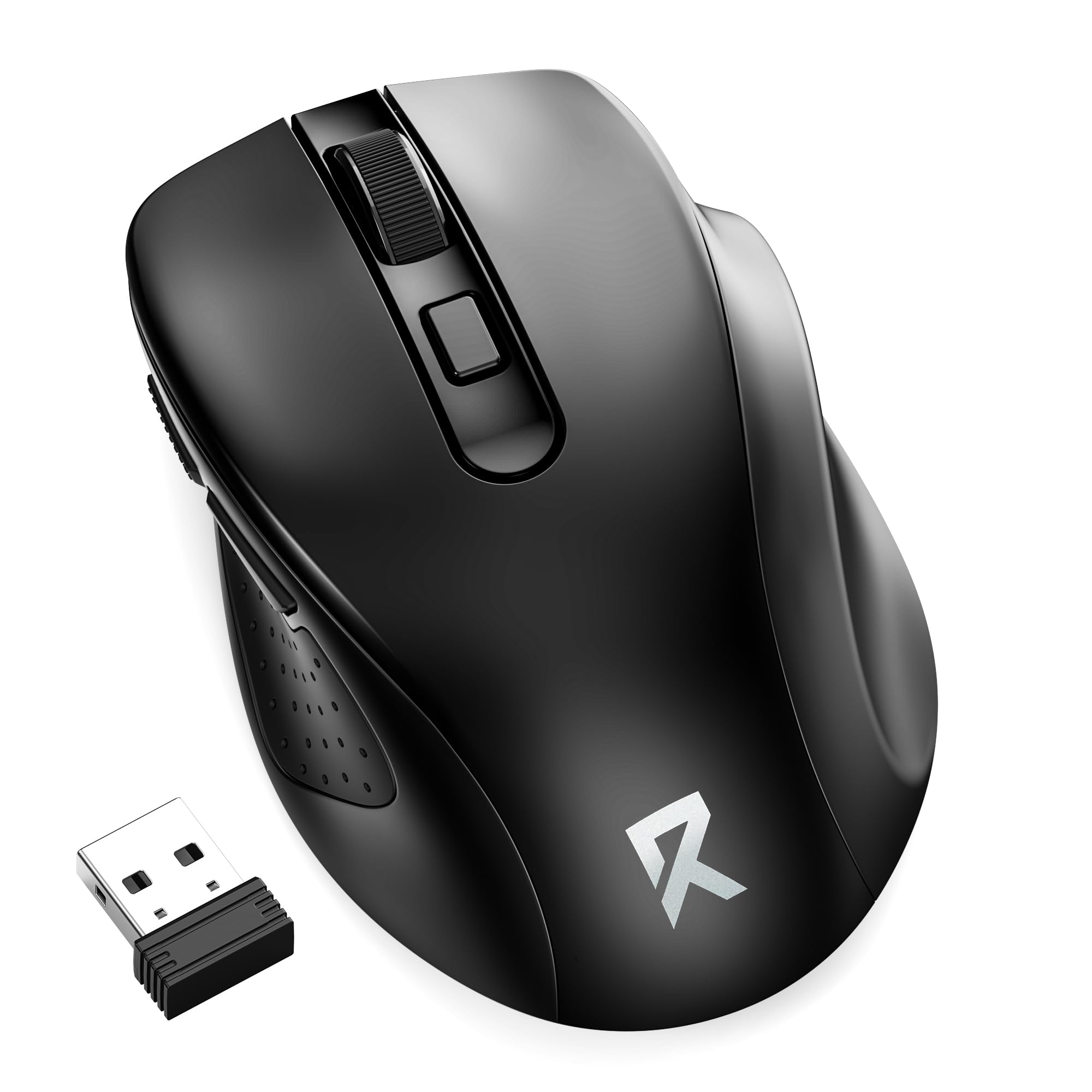 Redragon Wireless Mouse BT5.0/3.0 & 2.4G, 6 Buttons, 5 Level 4000DPI Bluetooth Mouse, 18 Months Battery, Portable Optical Comput