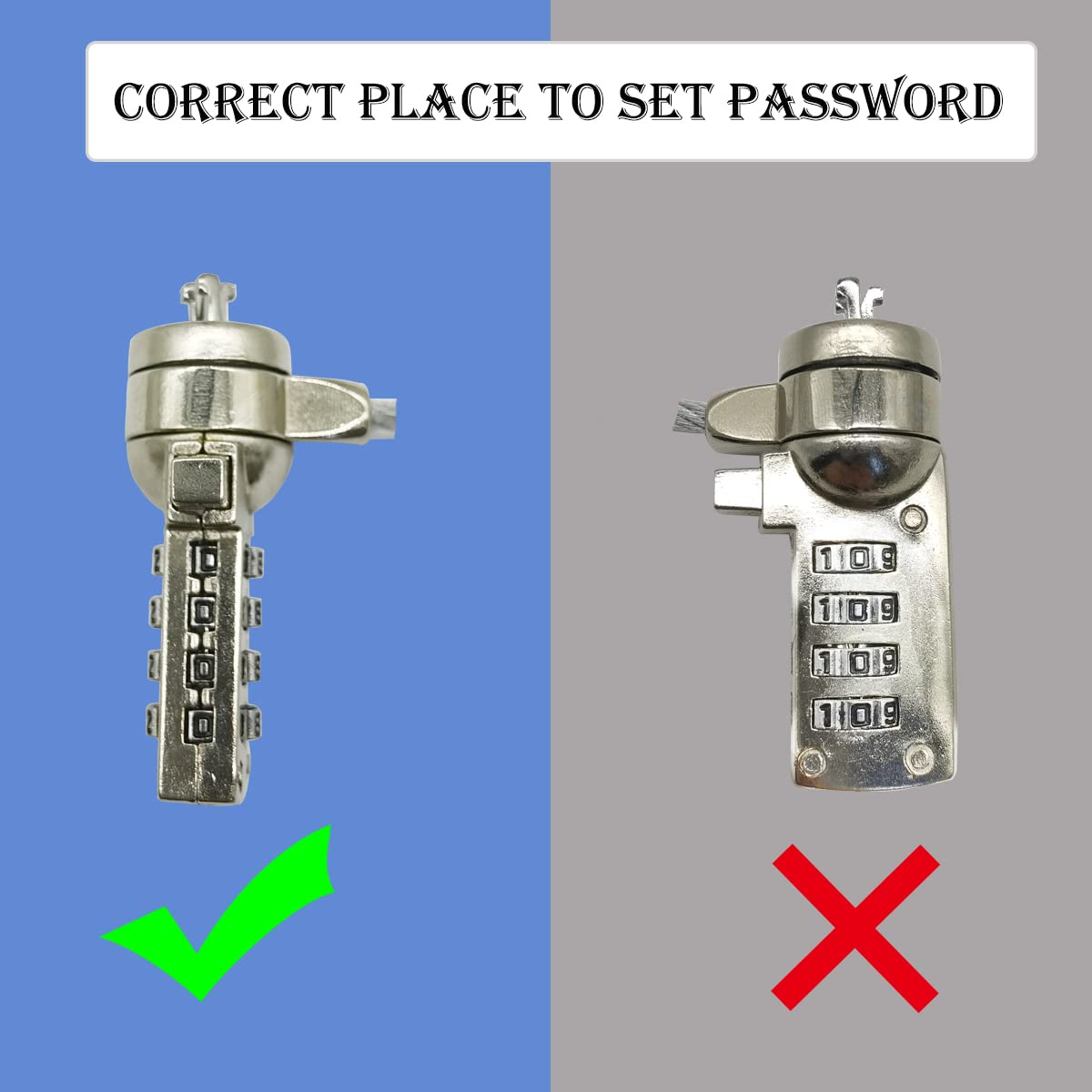 Aomgd 2 Pcs 6 Foot Laptop Lock Notebook Combination Lock Security Cable 4 Digit Password Protections And Theft Deterrent