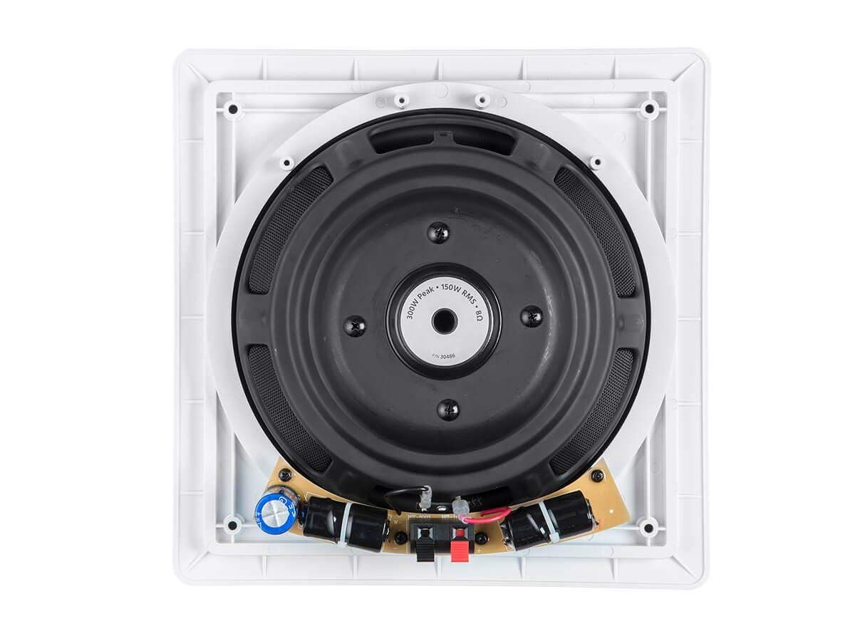 Monoprice Fiber In Wall Speaker   10 Inch, 300W Subwoofer, Easy Installation And Paintable Grill   Caliber Series