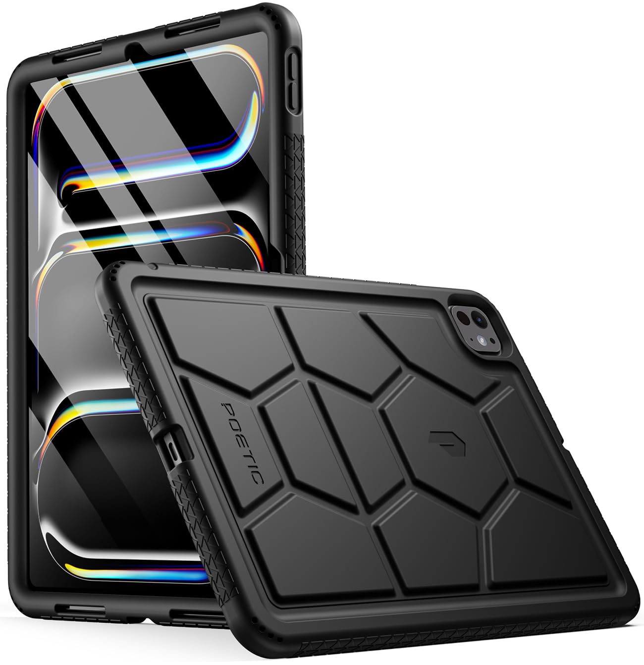 Poetic Turtleskin Case For Ipad Pro 11 Inch 2024 M4 5Th Gen, Heavy Duty Shockproof Rugged Kids Friendly Drop Protection Silicone