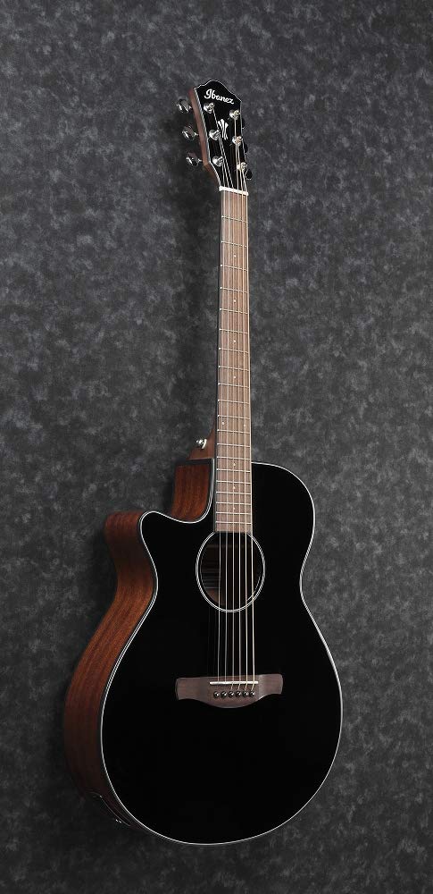 Ibanez Aeg50L Left Handed Acoustic Electric Guitar   Black High Gloss