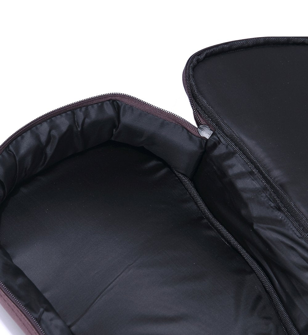 Hot Seal Simple Linen 10Mm Classic Thick Durable Ukulele Case Bag With Large Storage (23/24In, Brown)