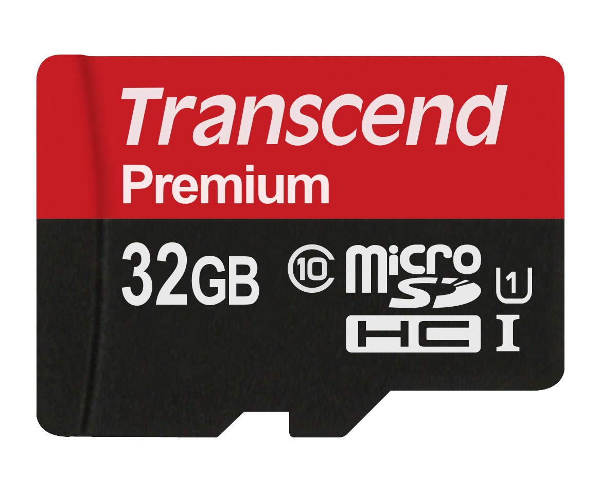 Transcend 32Gb Microsdhc Class10 Uhs 1 Memory Card With Adapter 60 Mb/S (Ts32Gusdu1)