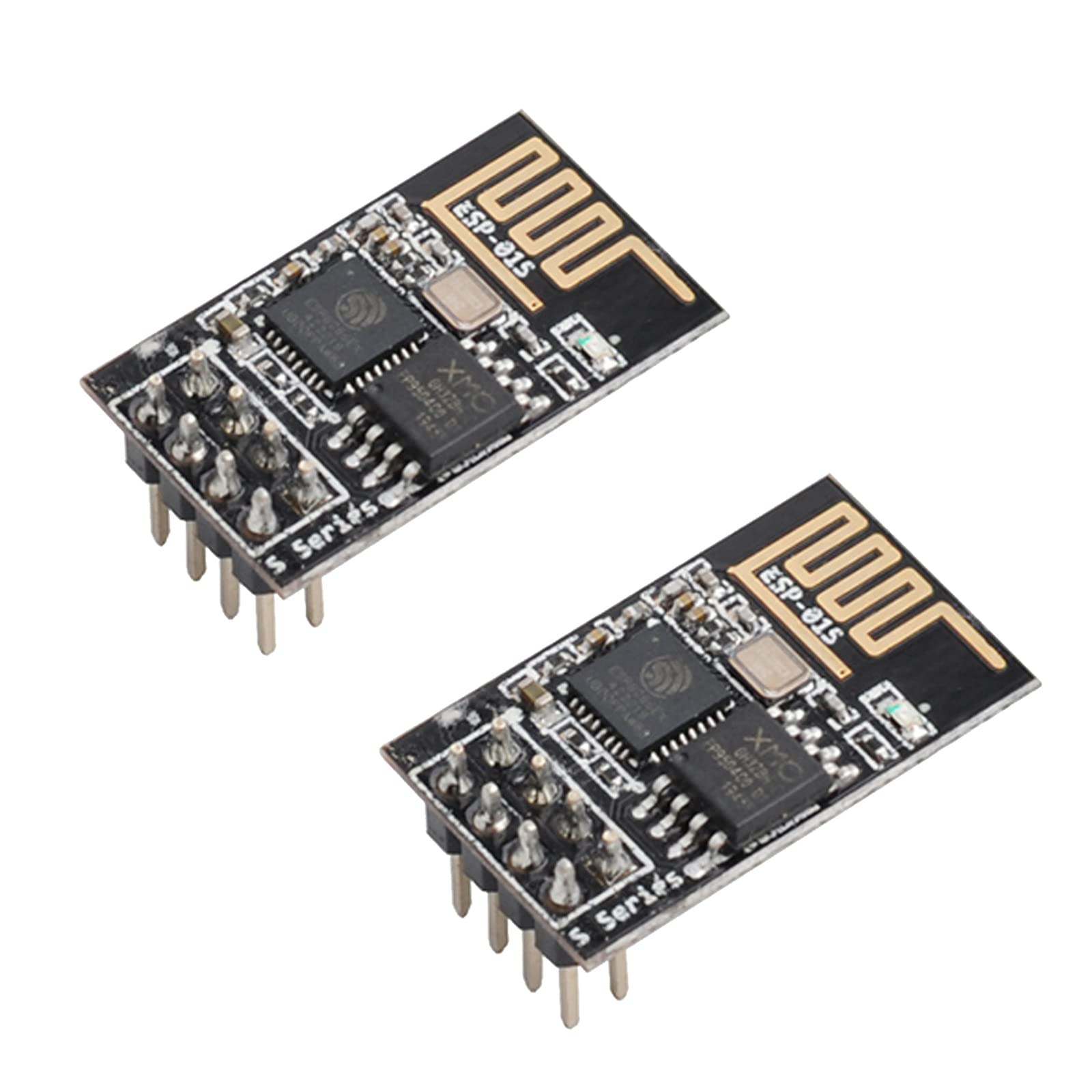 Wishiot 2Pcs Esp 01S Esp 01S Wifi Wireless Serial Transceiver Module 4Mb Flash 3.3V Wi Fi Module Compatible With Ar Duino Ide