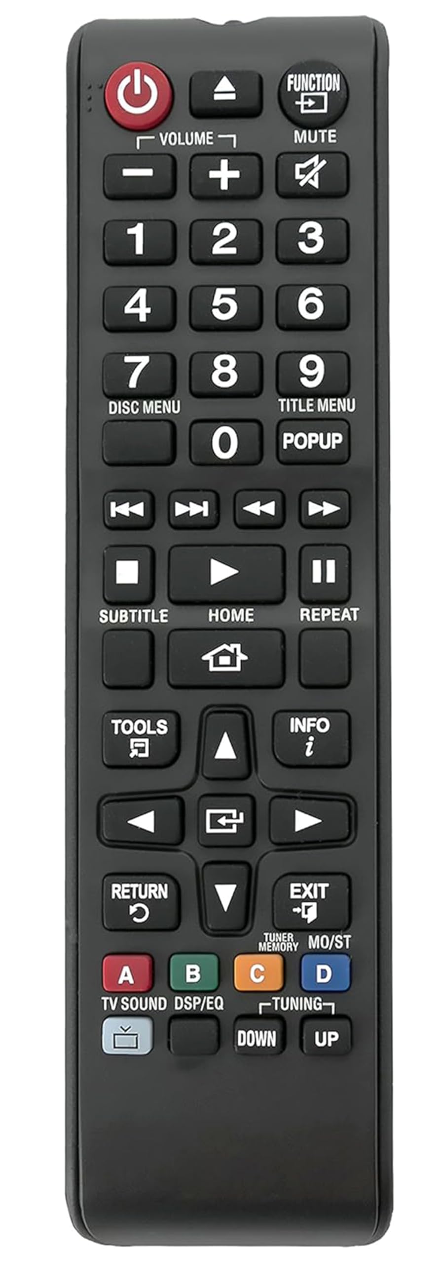 New AH59-02533A AH59-02533B Replace Remote fit for Samsung HT-H4530 HT-H5500W-ZA HT-H5530 HT-F4500 HT-H4500 HT-H5500W HT-J4100 HT-J4500 HT-J5500W HT-JM41 HT-J5500/2A Home Theater System