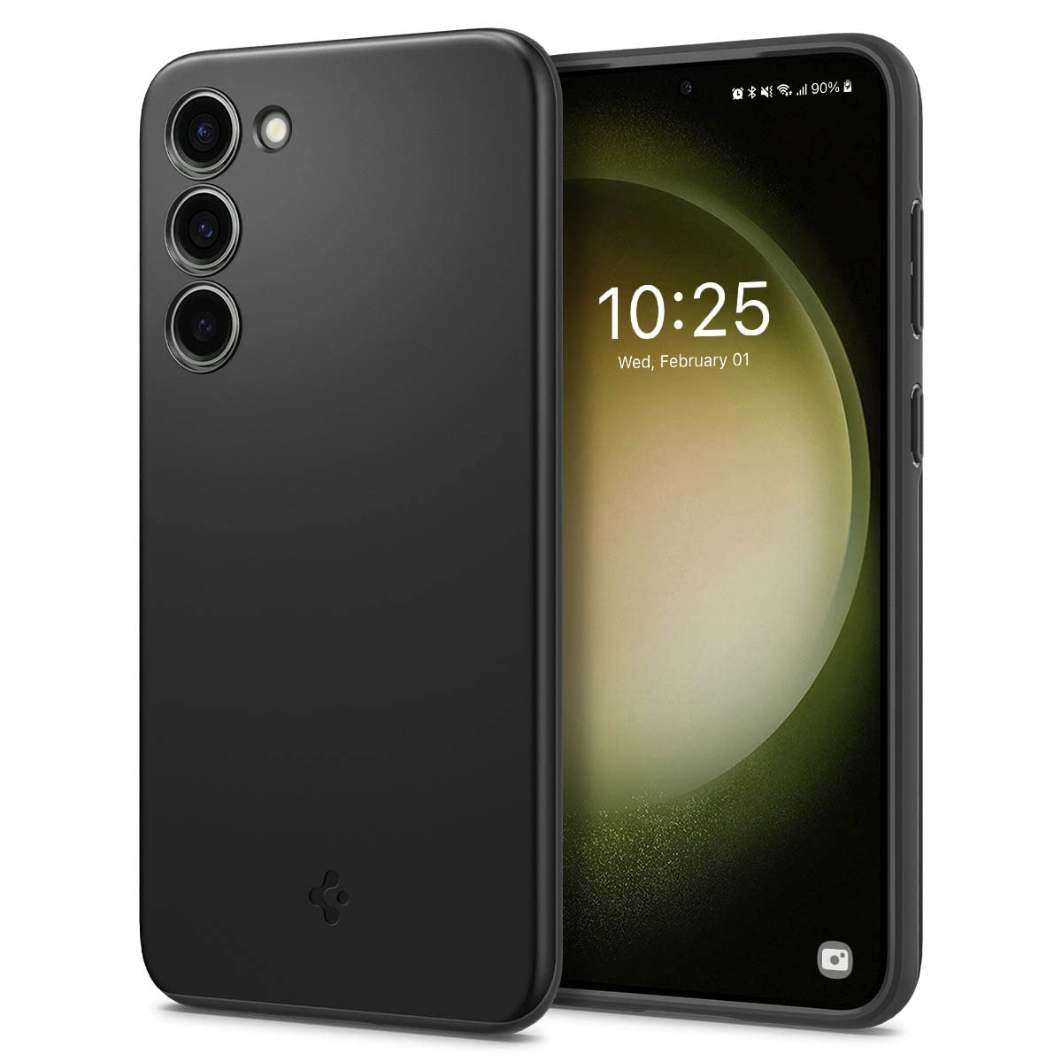 Spigen Thin Fit Designed For Galaxy S23 Case (2023)   Black