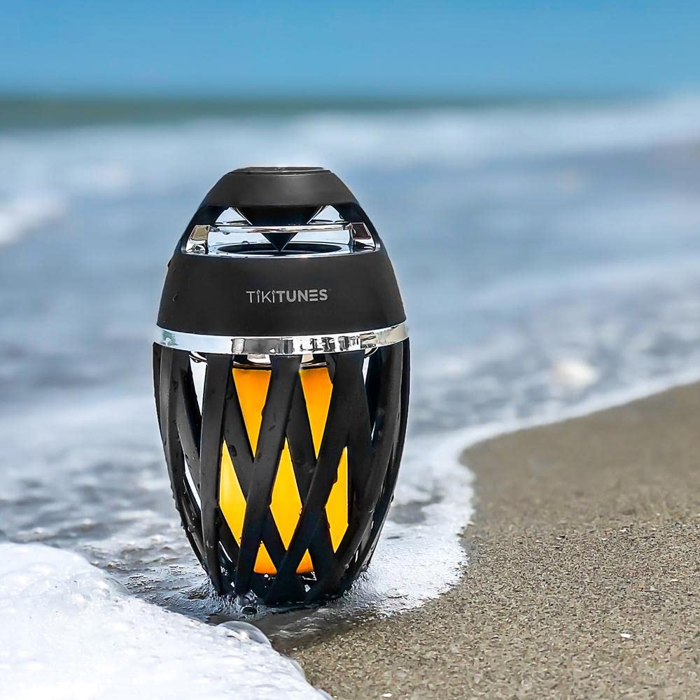Tikitunes Portable Bluetooth 5.0 Indoor/Outdoor Wireless Speakers, Led Torch Atmospheric Lighting Effect, 5 Watt Audio Usb Speak