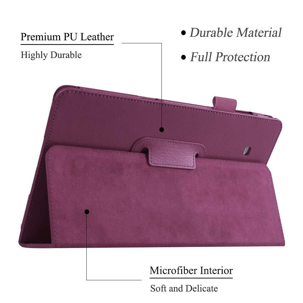 Ekvinor Galaxy Tab E 9.6 Case   Slim Leather Stand Folio Case Cover For Samsung Galaxy Tab E 9.6 Inch Tablet (Fit All Versions S