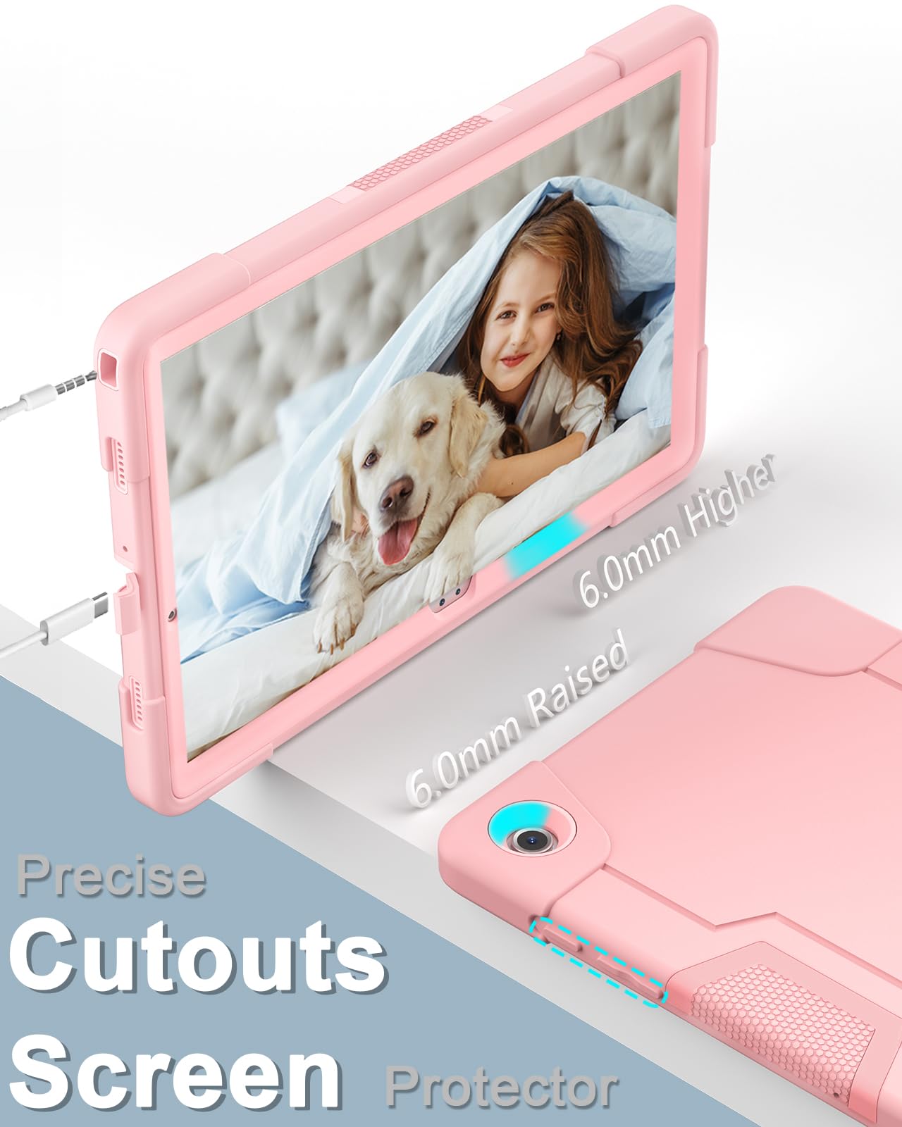 Wesorol Case For Samsung Galaxy Tab A9 Plus With Built In Screen Protector,Galaxy Tab A9 Plus Case,Hybrid Shockproof Cover For S