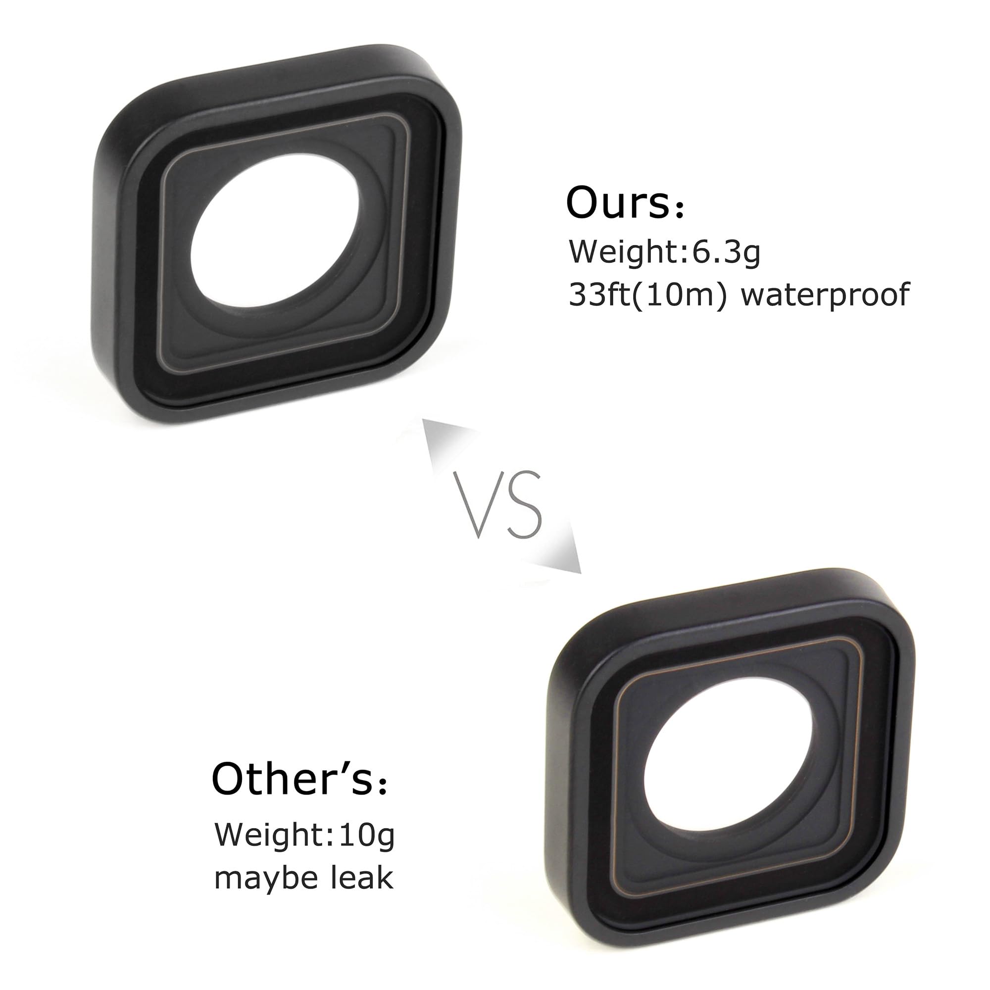 Protective Lens Replacement For Gopro Hero 9 10 11 12 Black, Hero 11 Black Mini, Hero 12 Black Mini Camera Waterproof Glass Lens