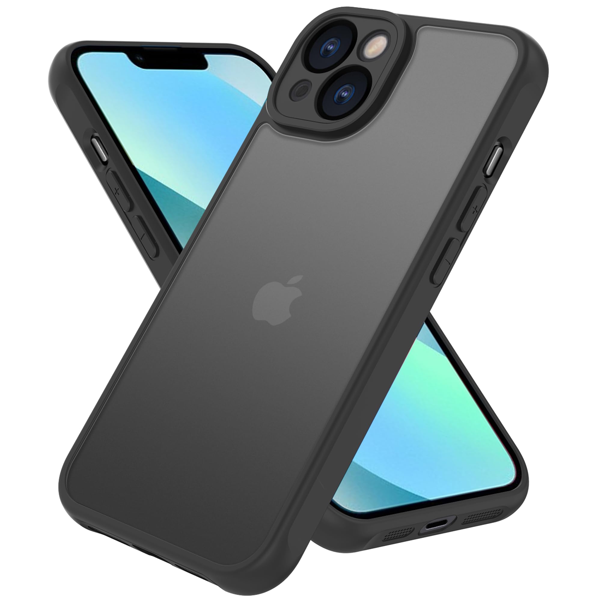 Pinlisheng Matte Case For Iphone 13 Mini Case,Shockproof Protective Hard Back Slim Phone Case,Frosted Translucent Back Phone Cov