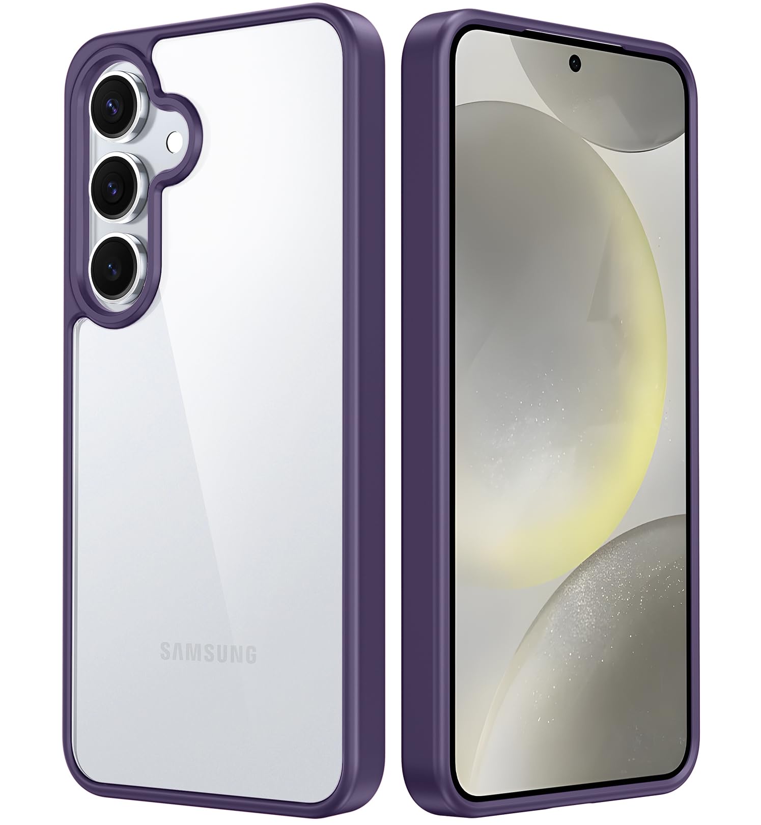 Fntcase For Samsung Galaxy S24 Case: Anti Yellowing Clear Case | Military Grade Protection Slim Phone Cases | Shockproof Scratch