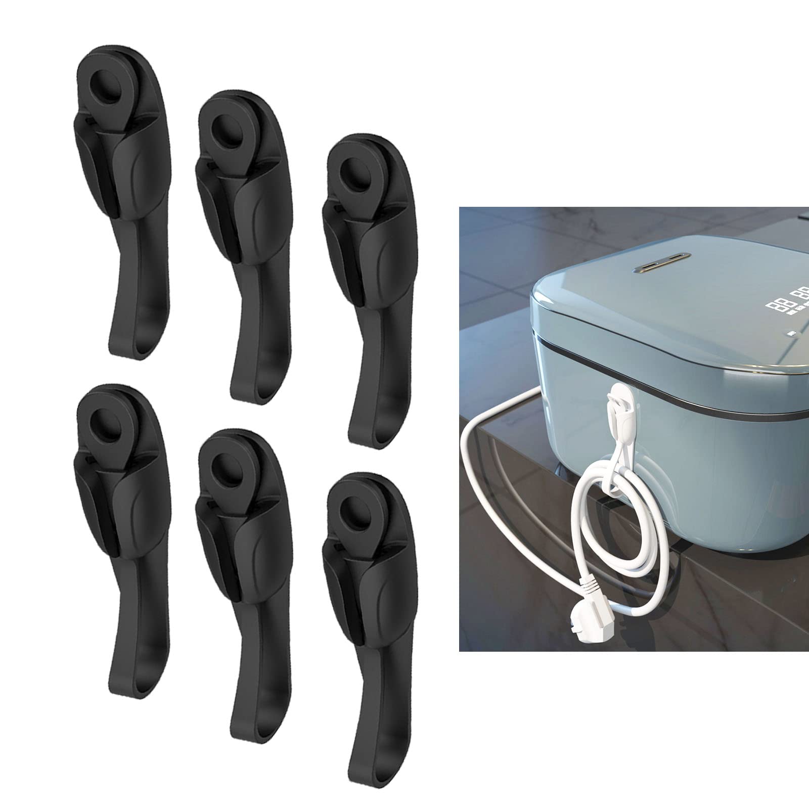 Umust Cord Bundler,6Pcs Cord Organizer For Appliances, Kitchen Appliance Cord Holder, Silicone Cable Organizer,Damage Fre Applia