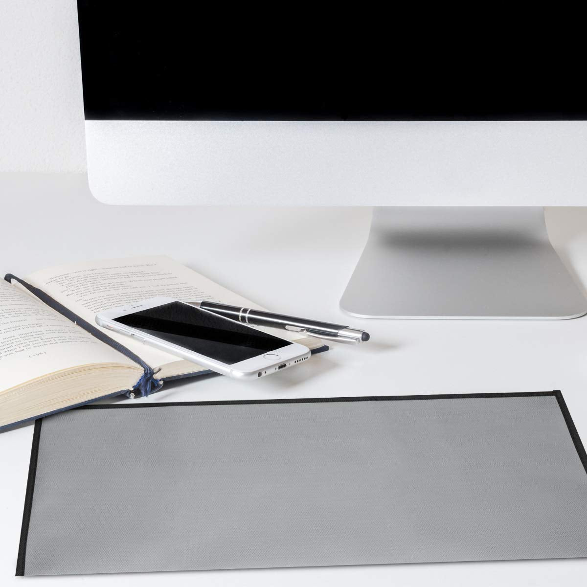 Kwmobile Dust Cover Compatible With Universal Keyboard (L) - Computer Keyboard Protector Fabric Case - Light Grey