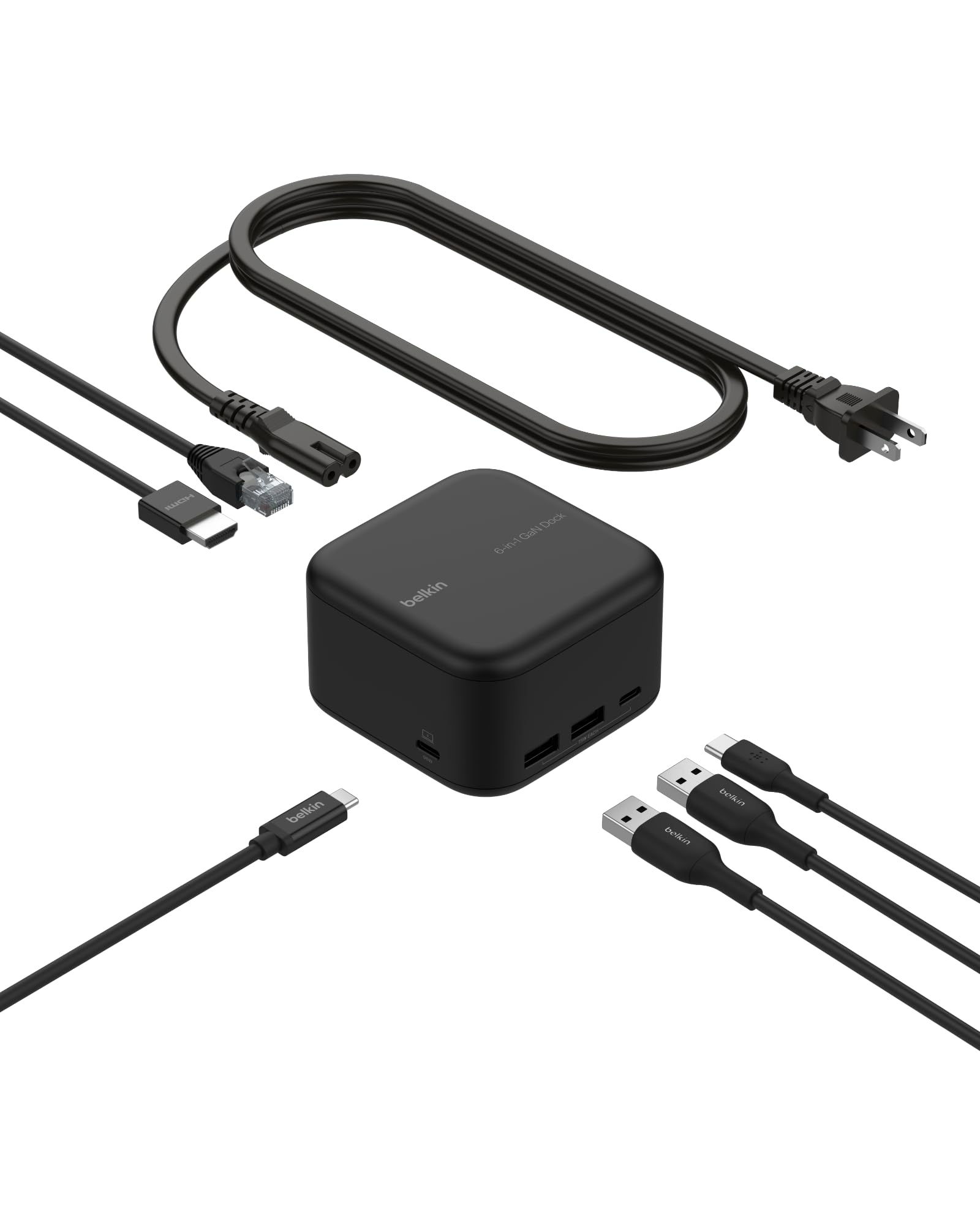 USB C 6 in 1 CORE GAN DOCK