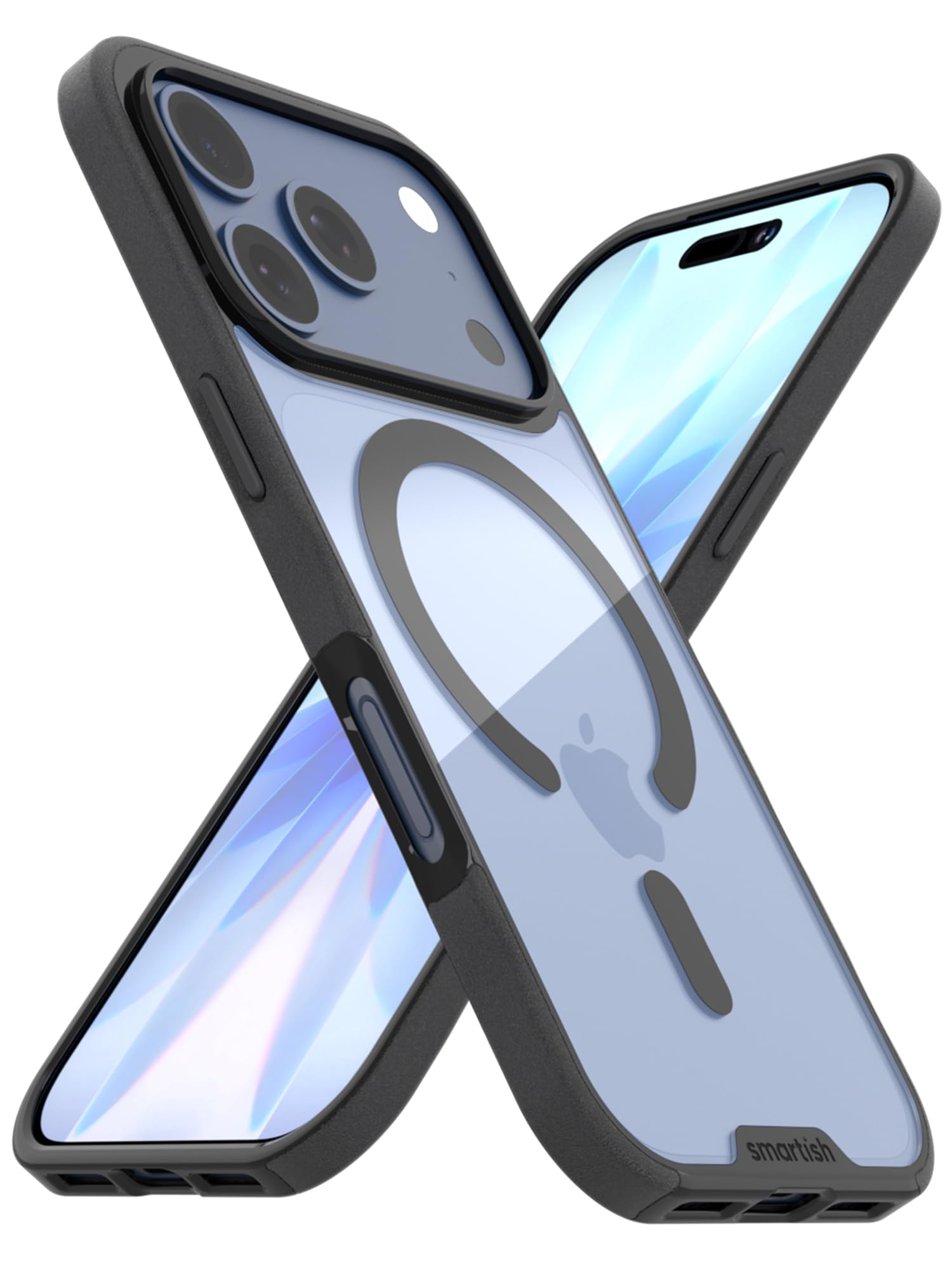 Smartish iPhone 17 Pro MagSafe Clear Case - Gripmunk Magnetic Slim Case [Lightweight + Protective] Anti-Yellowing Thin Grip Clea