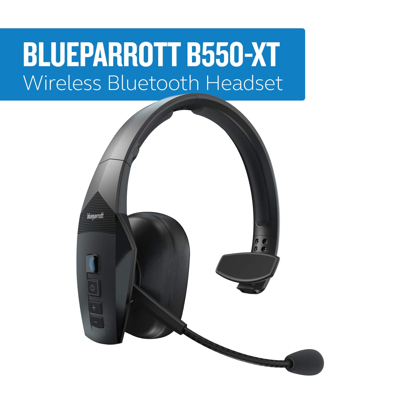 Blueparrott B550 Xt Voice Controlled Bluetooth Headset     Industry Leading Sound With Long Wireless Range, Extreme Comfort And