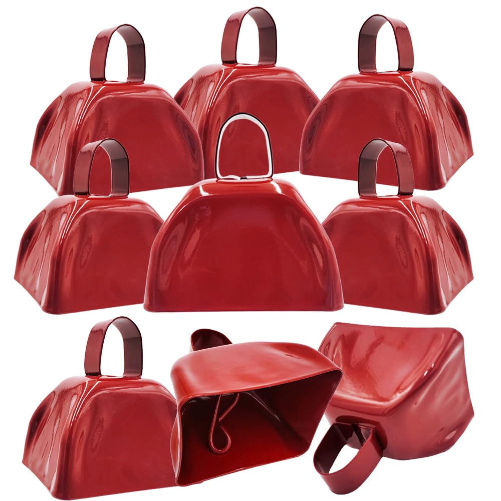 The Dreidel Company Metal Cowbell Noisemaker Cheering Bell, New Years, School Classroom, Wedding Bells & Chimes Percussion Music