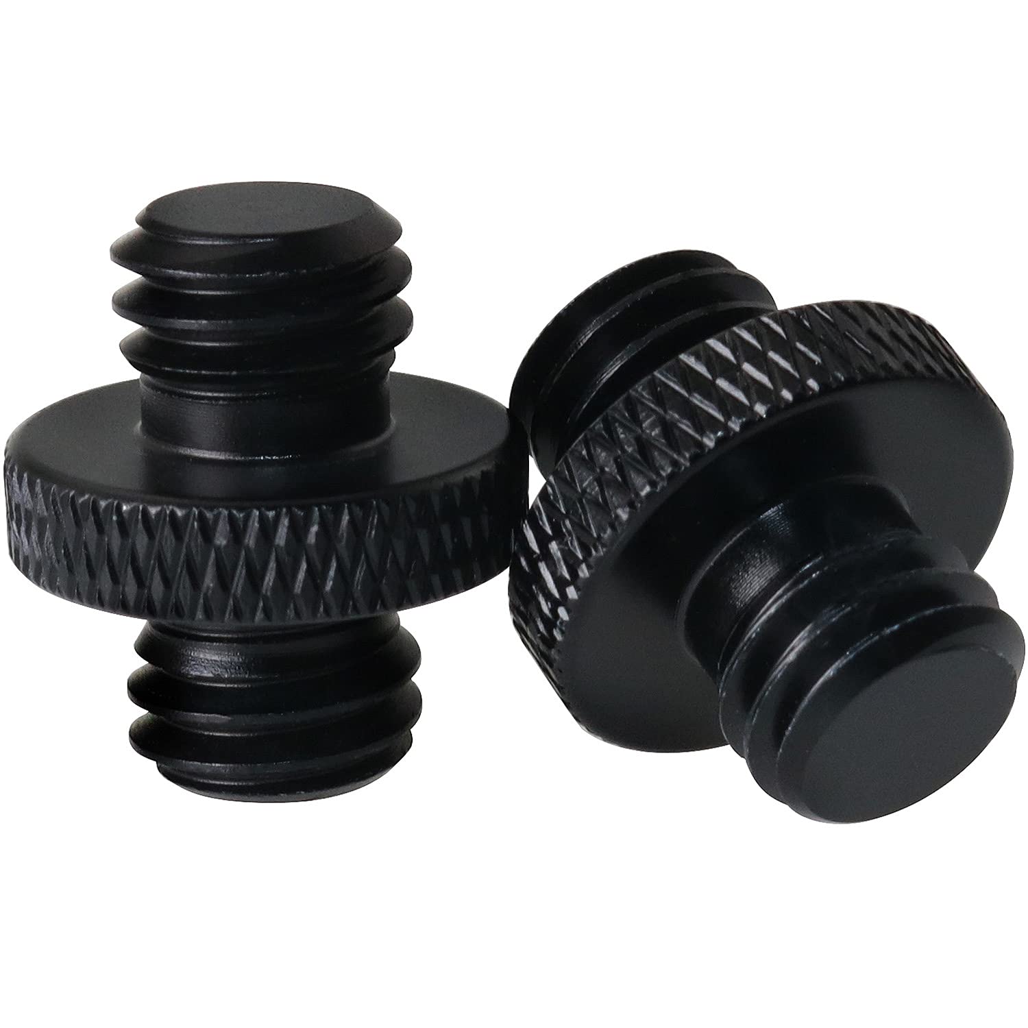 Lrong 2Pcs 3/8 Inch Male To 3/8 Inch Male Threaded Tripod Screw Adapter Double Sides Standard Mounting Thread Converter For Came