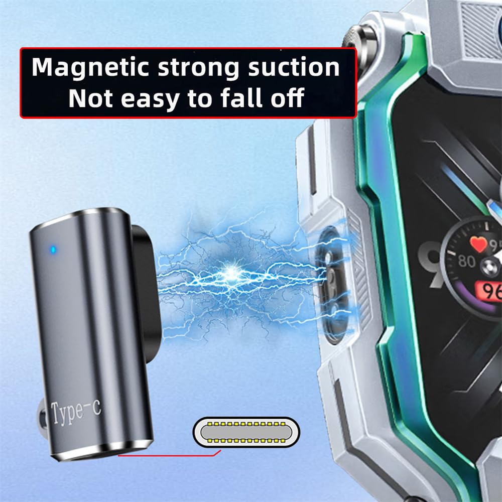 Xiwai Smart Watch Charging Magnetic Adapter Replacement Usb Type-C To 2-Pin Compatible With Imoo Z6 Z6S Z6Pro Z7 Z7A Z7S Z8 Z8A