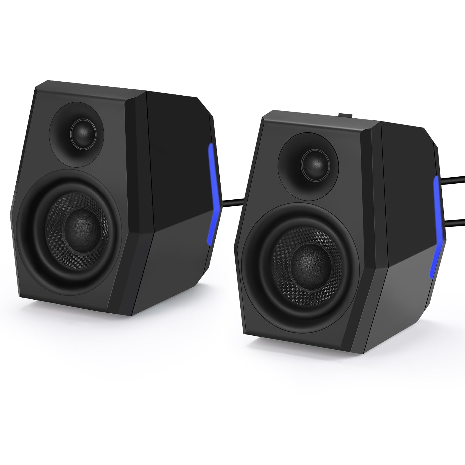 Sanyun Sw209 3'' 36W Computer Gaming Pc Speakers   Built In 24Bit Dac Dynamic 3D Surround Sound   Bluetooth Usb 3.5Mm Aux Inputs