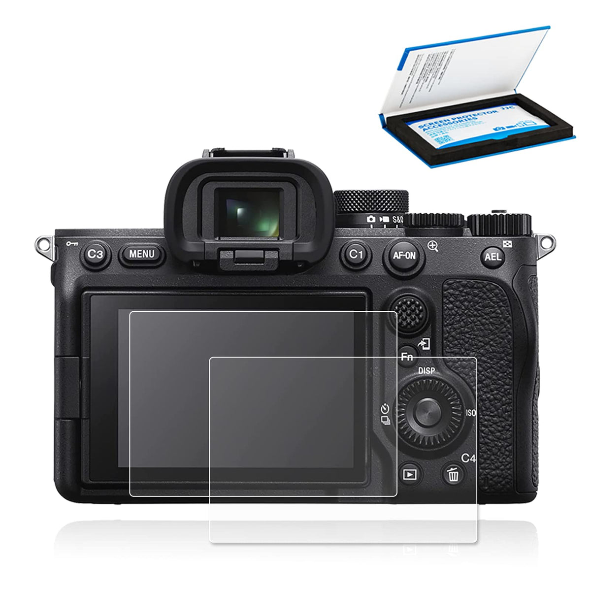 (2 Pack) Tempered Glass Screen Protector Compatible For Sony A7 Iii A7 Ii A7R Iii A7R Ii A7S Ii A9, Ultra Thin Clear Anti Finger