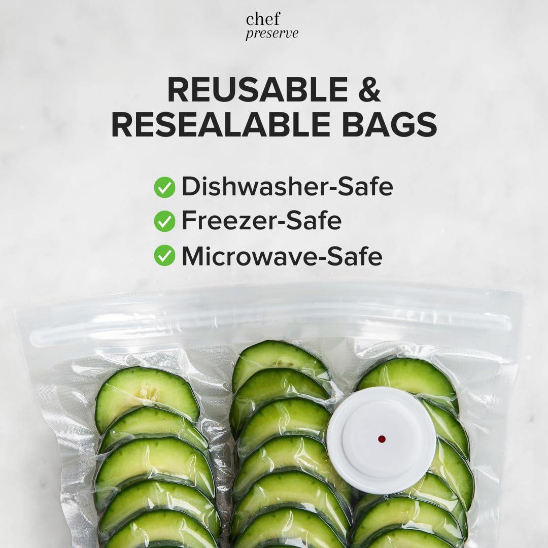 Chef Preserve Vacuum Sealer (Vacuum Sealer + 20 Bags)