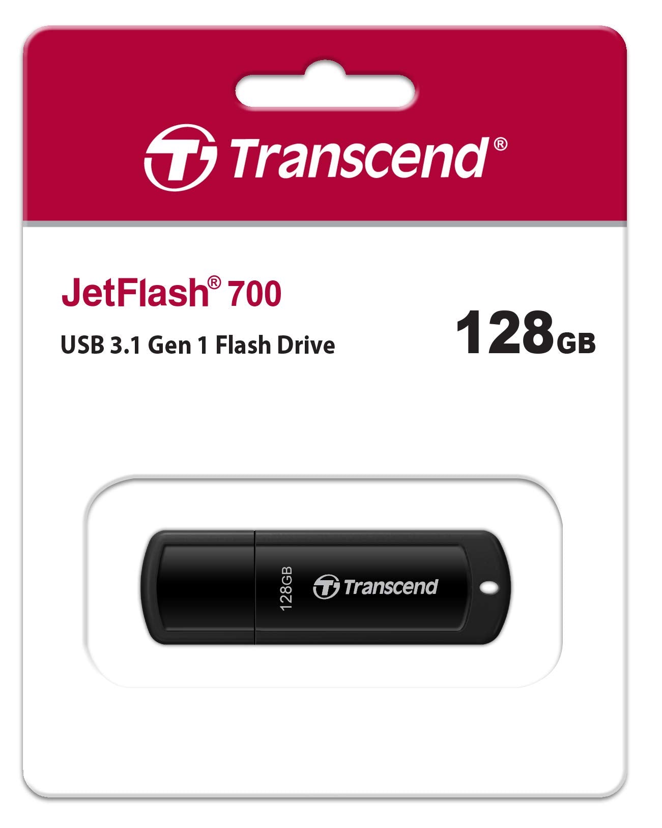 Transcend 128Gb, Usb3.1, Pen Drive, Classic, Black