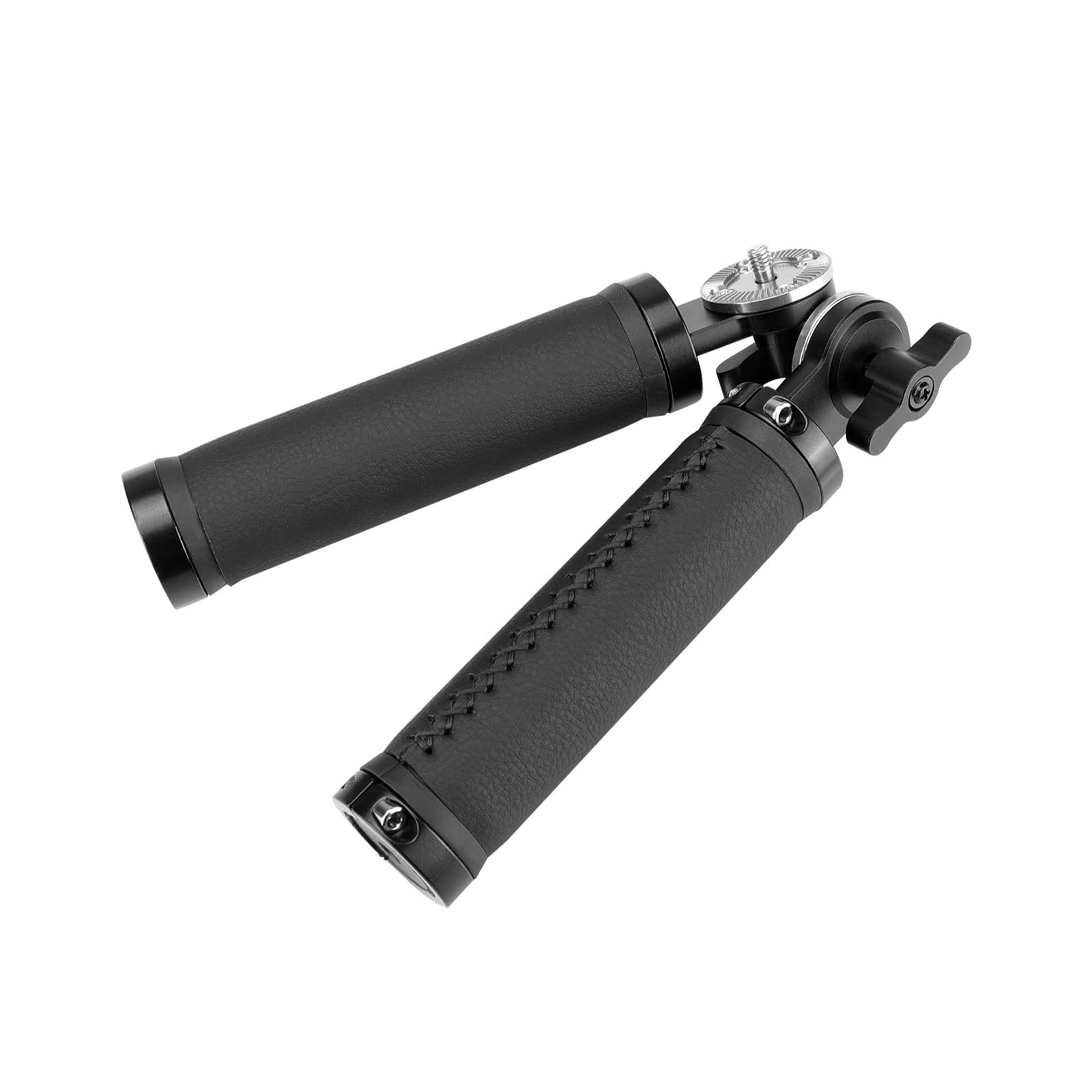 Szrig Aluminum Rosette Rubber Handle Grip With Rosette M6 Thumbscrew Connection For Dslr Camera Monitor