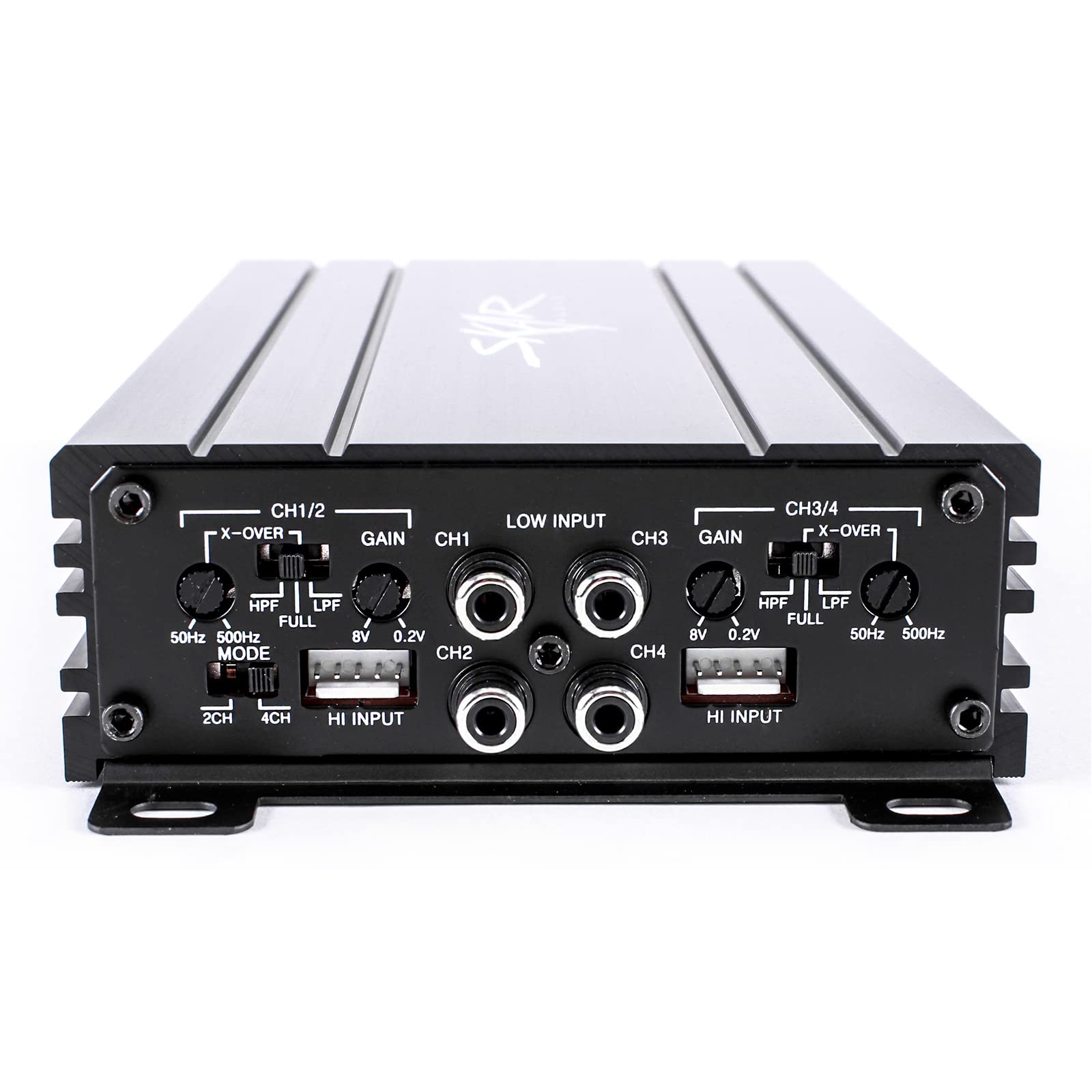 Skar Audio Sk M4004D Compact Full Range Class D 4 Channel Car Amplifier, 400W