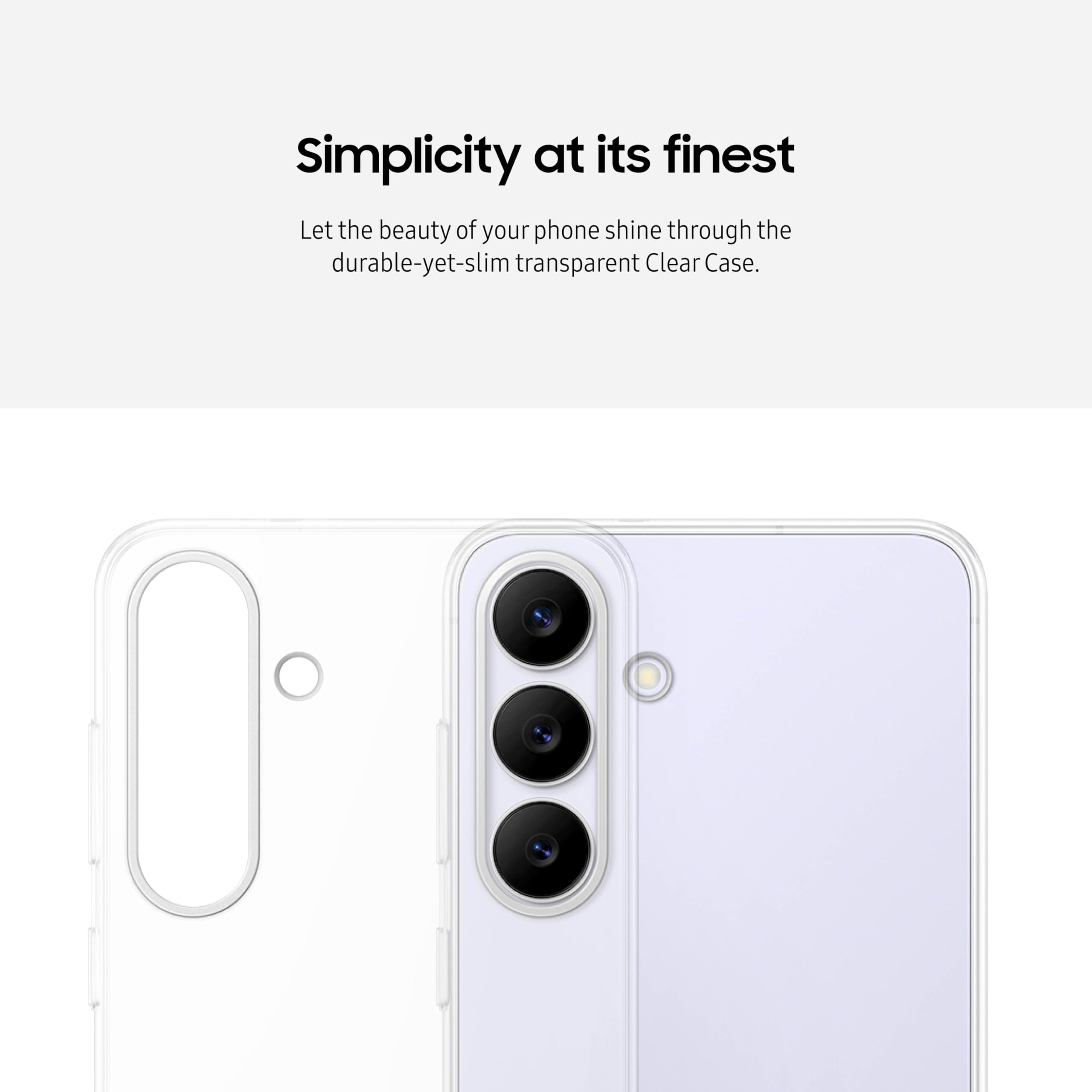 Samsung Galaxy S25 Fe Clear Phone Case, Durable And Slim Protective Cover, Stylish, Transparent, Us Version