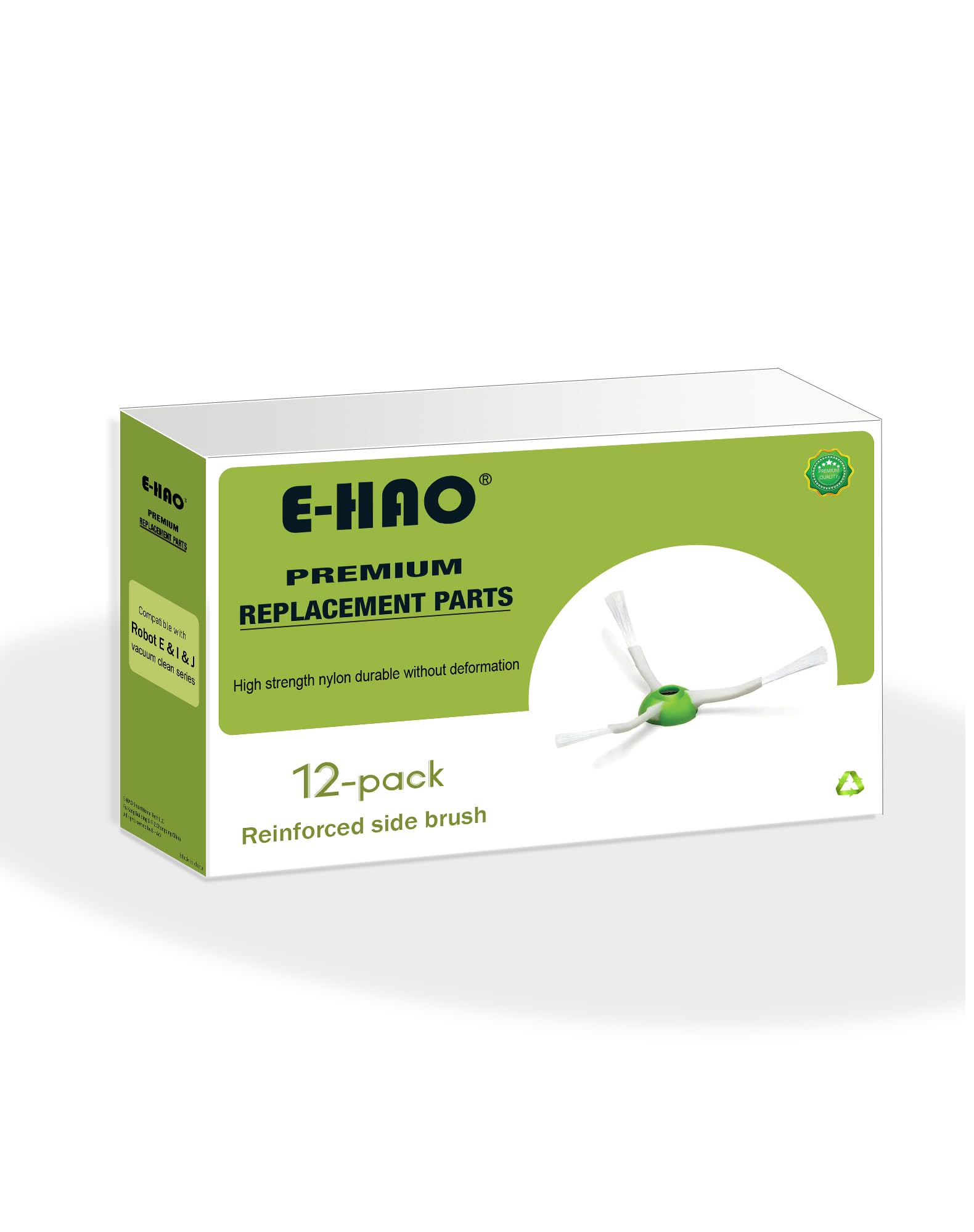 E Hao 12 Pack Edge Sweeping Brushes Replacement For Irobot Roomba I & J & E And Roomba Combo I & J Series, Vacuum Accessories Pa