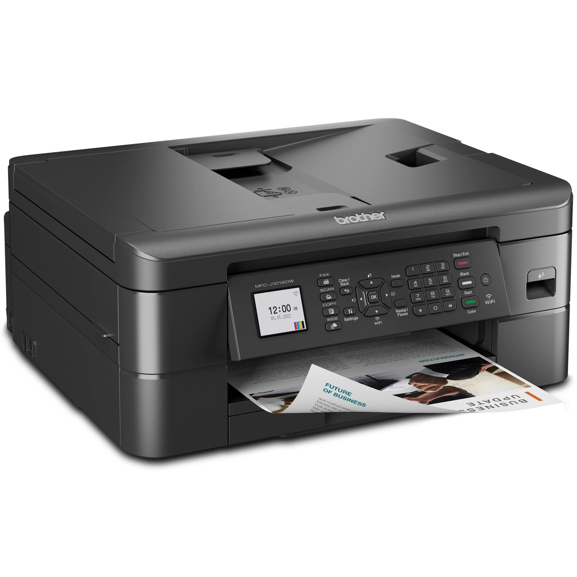 Brother Mfc-J1012Dw Wireless Colour Inkjet All-In-One Printer With Mobile Device And Duplex Printing, For Home Office And Person
